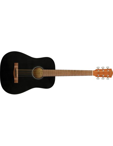 Acoustic guitar Fender FA-15 STEEL 3/4 BLACK W/BAG WN