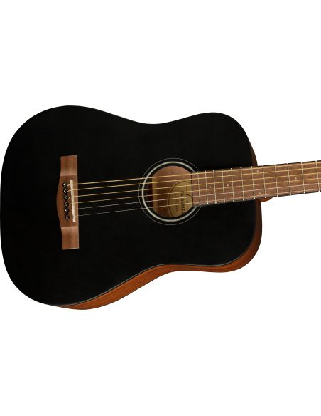 Acoustic guitar Fender FA-15 STEEL 3/4 BLACK W/BAG WN