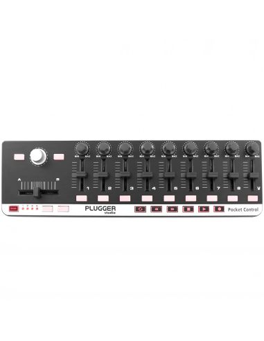 USB Midi Control Unit with 9 Plugger Studio Pocket Control Controller Midi