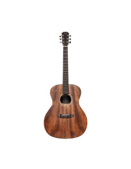 Acoustic auditorium guitar with solid mahogany top, Dovern series