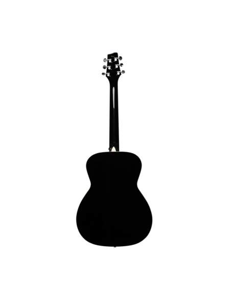 Auditorium guitar with basswood top, black