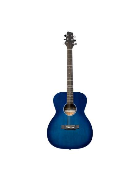 Auditorium guitar with basswood top, blue