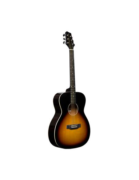 Auditorium guitar with basswood top, sunburst