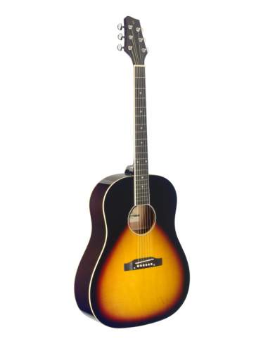 Slope Shoulder dreadnought guitar, sunburst