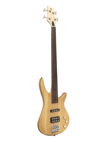 "Fusion" electric bass guitar, fretless