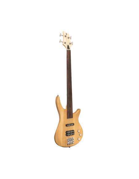 "Fusion" electric bass guitar, fretless