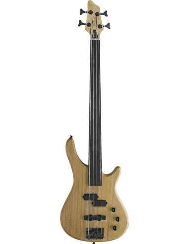 Fretless, 4-String "Fusion" electric Bass guitar