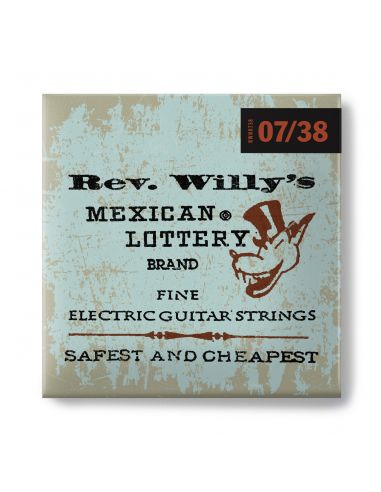 Strings for electric guitar Dunlop Rev. Willy's RWN0738 0.007-0.038