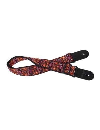 Guitar strap Stagg SWO HOOTMIX RED