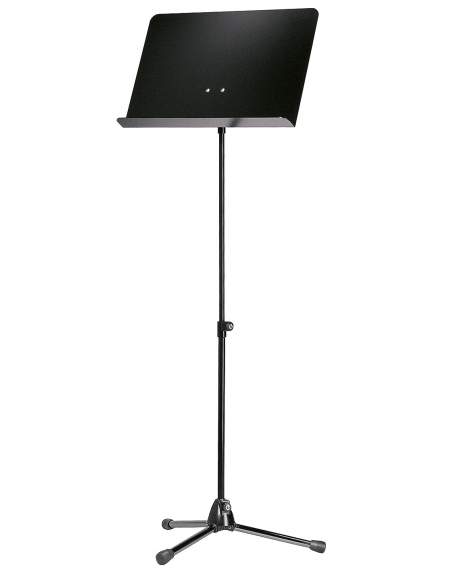 K&M 118/1 black stand, black aluminum desk