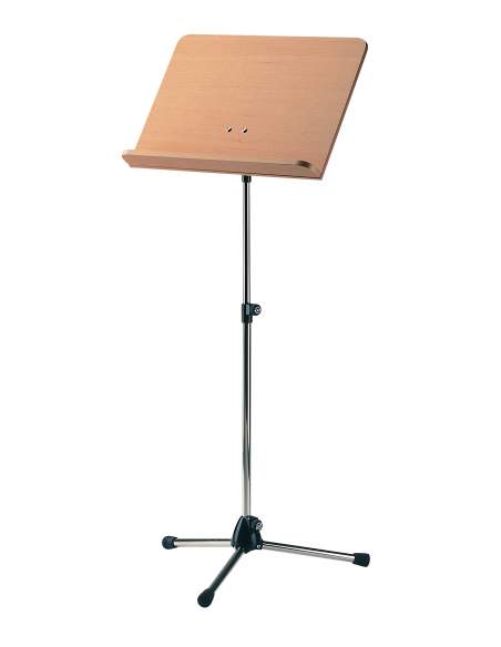 K&M 118/1 chrome stand, beech wooden desk