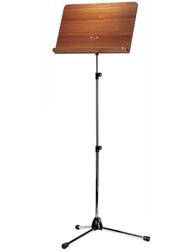 K&M 118/4 chrome stand, walnut wooden desk