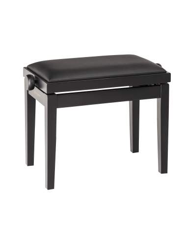 K&M 13910 bench black matt finish, seat black imitation leather