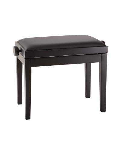 K&M 13970 bench black matt finish, seat black imitation leather