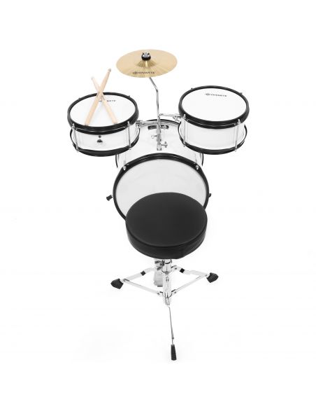 3 dalių vaikiškų būgnų komplektas Divarte Kid Drumset WH