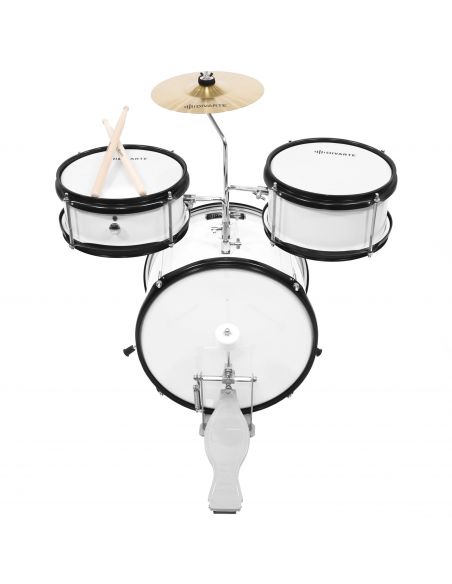 3 dalių vaikiškų būgnų komplektas Divarte Kid Drumset WH