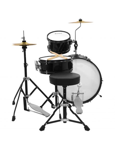 3 dalių vaikiškų būgnų komplektas Divarte Juinior DrumSet BK