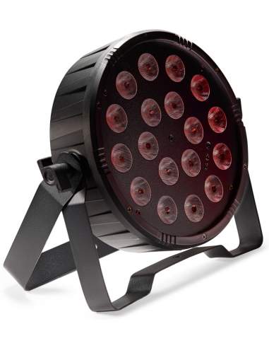 Flat ECOPAR 18 spotlight with 18 x 1-watt RGB (3 in 1) LED