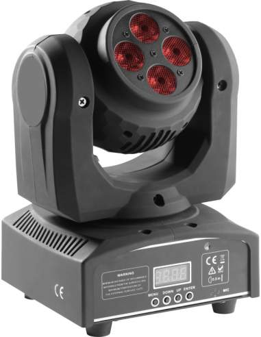 HeadBanger Spin double-sided moving head with 2 x 4 x 10-watt RGBW LED