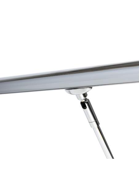 Chrome battery-powered or mains-operated LED piano or desk lamp