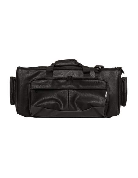 Bag for 2 trumpets, faux leather, black