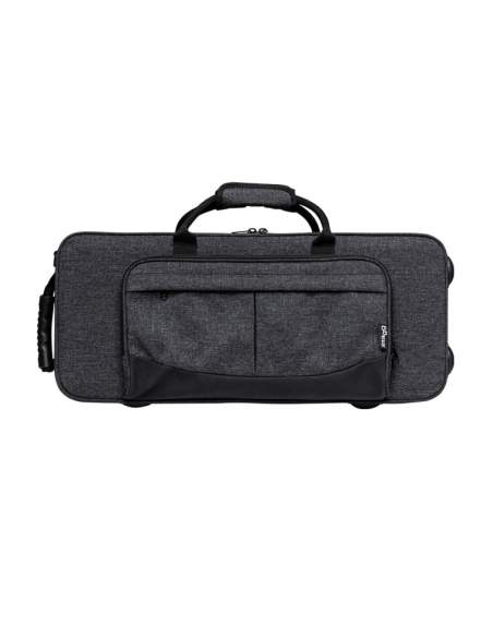 Soft case for alto saxophone, grey