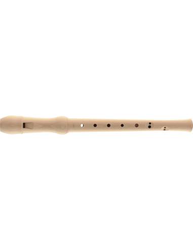 Maple soprano recorder with baroque fingering