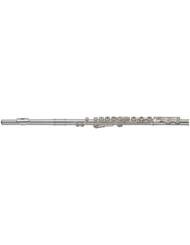 C Flute, open holes, in-line G, split E, silver plated