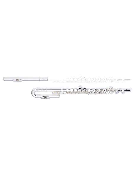 C flute, 2 head joints w/curved, closed holes, offset G, split E