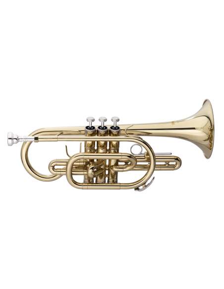 Bb-Cornet, ML-bore, Brass body material