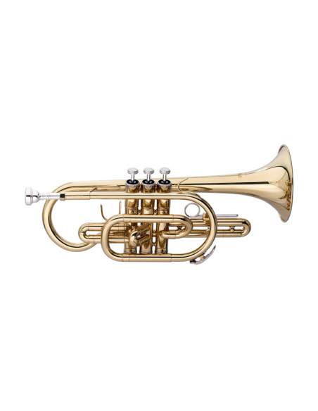 Bb-Cornet, ML-bore, Brass body material