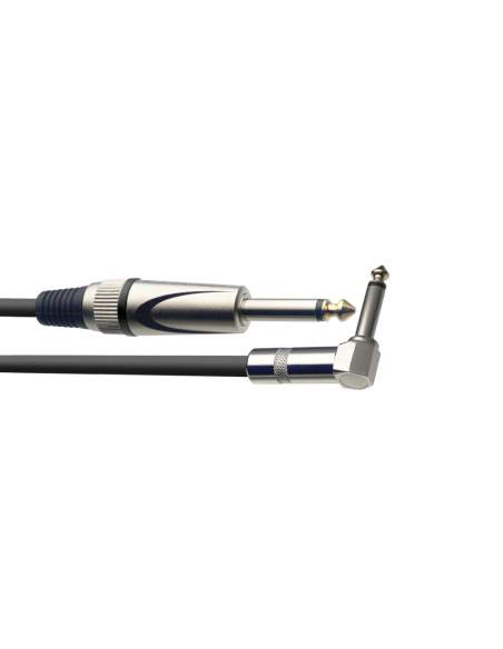 Instrument cable, jack/jack (m/m, straight/L-shaped), 10 m (33"), heavy-duty connectors, S-series