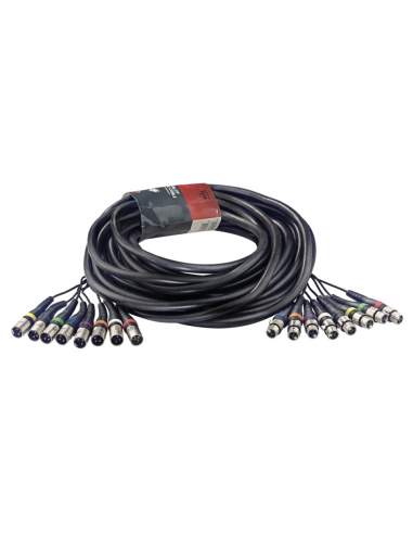 15 m/50 ft. Multicore Cable - 8 x f. XLR/8 x m