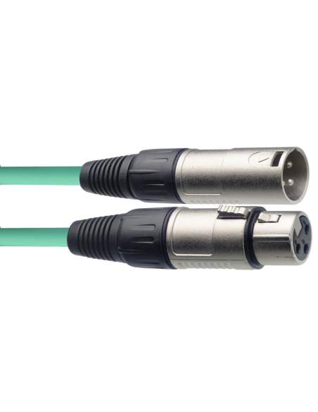 Audio cable Stagg SMC3 CGR, 3 m, green