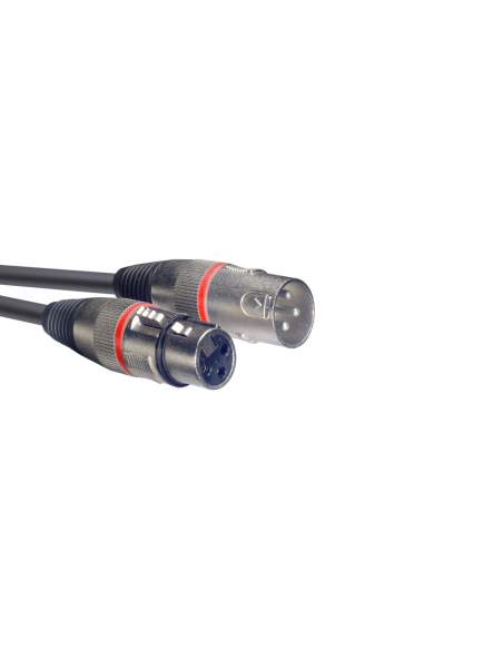 Audio kabelis XLR/XLR (m/f) Stagg SMC3 RD, 3 m