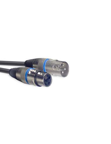 Audio kabelis XLR/XLR (m/f) Stagg SMC6 BL, 6 m