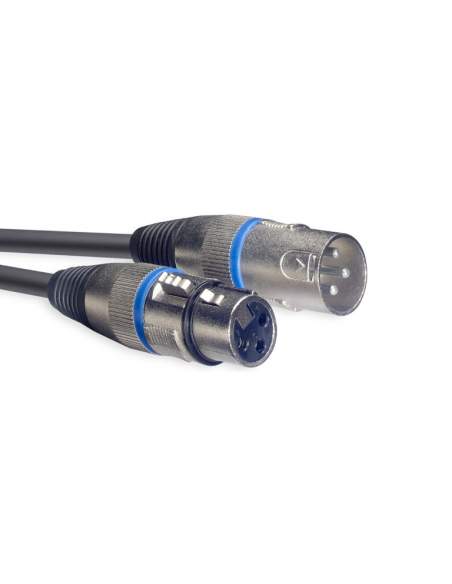 Audio kabelis XLR/XLR (m/f) Stagg SMC6 BL, 6 m