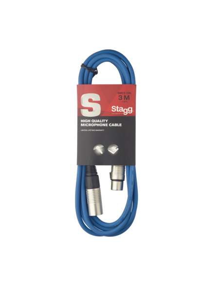 Audio kabelis XLR/XLR (m/f) Stagg SMC3 CBL, 3 m