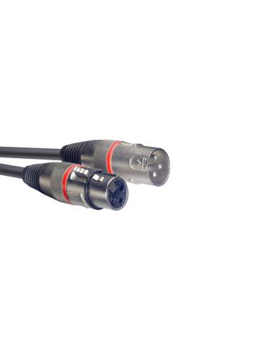 Audio kabelis XLR/XLR (m/f) Stagg SMC6 RD, 6 m