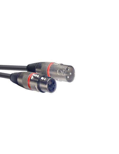 Audio kabelis XLR/XLR (m/f) Stagg SMC6 RD, 6 m