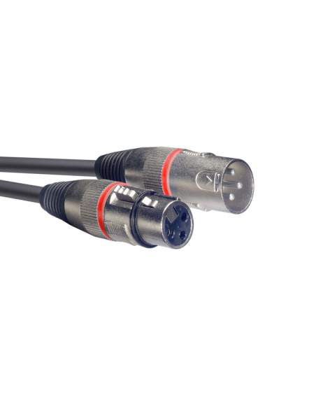 Audio kabelis XLR/XLR (m/f) Stagg SMC6 RD, 6 m