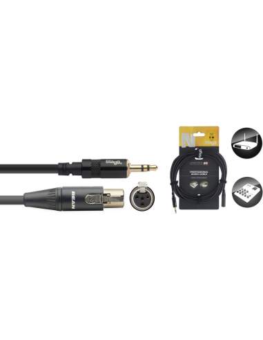 Audio kabelis stereo mini jack / mini XLR 4pin Stagg NAC5MPSMX4FR, 5 m