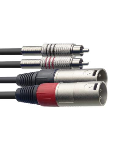 Twin cable Stagg STC060CMXM, 60 cm