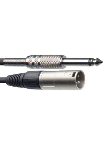 18273Audio cable, XLR/jack (m/m), 10 m (33')