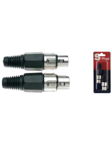 Professional female XLR plug - 2 pcs