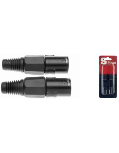 Professional male XLR plug - 2 pcs