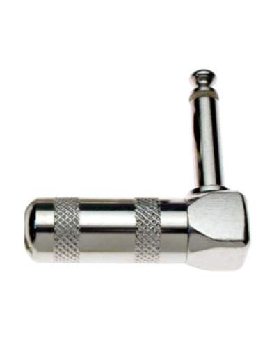 1/4" Nickel plated L-shaped male phone plug