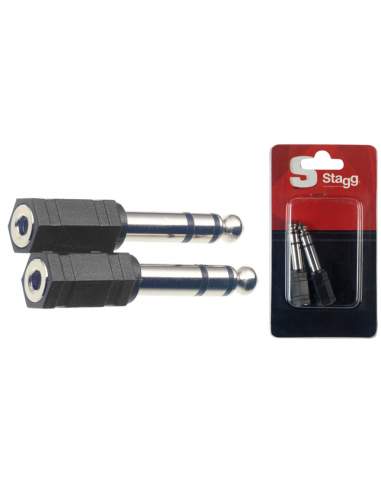 Pair of adapters mini jack/Jack Stagg AC-PMSJFSH