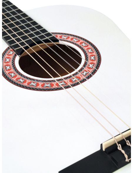 DIMAVERY AC-303 Classical Guitar, white