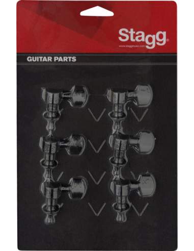 Stygų įtempėjai el./ak. gitarai 6X1 Stagg KG673BK